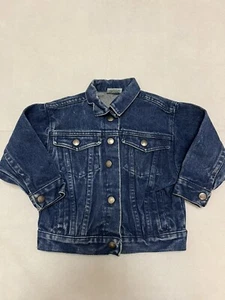 Vintage Health-Tex Sz 3T Blue Denim Trucker Snap Front Jacket Made In USA! - Picture 1 of 12