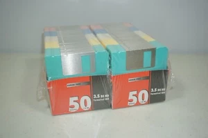 100 Pack PL Media 3.5" Floppy Disk Diskettes IBM Formatted DS HD Sealed - Bild 1 von 7