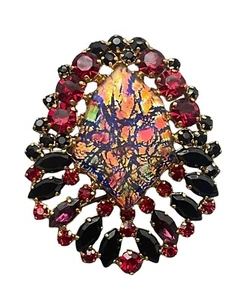 Excelente broche original firmado vintage de Robert Goossens joyería de disfraz - Imagen 1 de 5