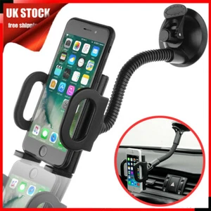 360° In Car Suction Phone Holder Dashboard Windscreen Universal Mount Rotatable - Picture 1 of 12