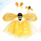  4 Pcs/1Set Child Bumblebee Costume Kids Yellow Wing Hair Band