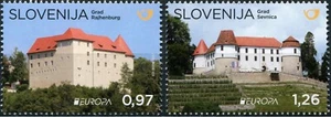 Slovenia 2017 ☀ EUROPA Stamps - Palaces and Castles 2v ☀ New Unused MNH - Picture 1 of 1