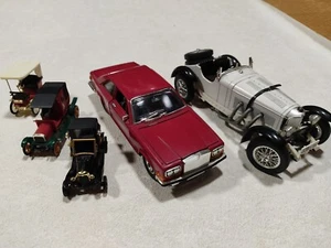 Burago Diecast 1:22 Scale 1982 Rolls Royce Camargue Mercedes Benz SSK Set of 5 - Picture 1 of 13