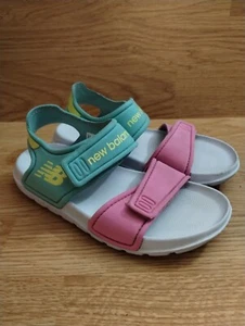 Childrens New Balance Candy Pink, Tide Pool, Yellow Sandals Size 10.5C - Picture 1 of 10