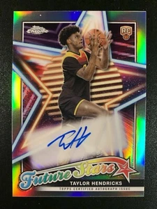 2023-24 Topps Chrome TAYLOR HENDRICKS Future Stars AUTO Rookie Card (RC) #FSA-TH - Picture 1 of 2