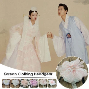 Traditional Headwear Flower Hanbok Performance Hairbands Hair Girls Stage Wear - Picture 1 of 29