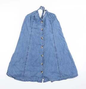 ASOS Womens Blue Cotton Basic Blouse Size 4 Halter
