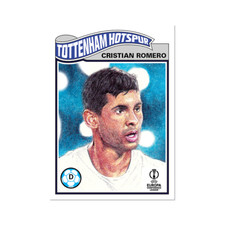 Topps UCL Living Set - Card 402 - Cristian Romero - Tottenham Hotspur