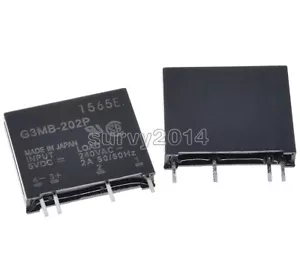 2pcs G3MB-202P-5VDC DC-AC PCB SSR In 5V DC Out 240V AC 2A Solid State Relay - Picture 1 of 3
