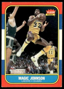 1986-87 Fleer #53 Magic Johnson - Picture 1 of 2