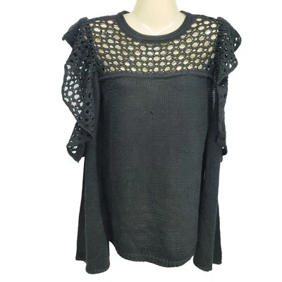 Revolve Tularose Jacey Sweater Women's Size S Black - Image 1 of 4