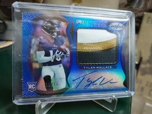 2021 Panini Certified Tylan Wallace Baltimore Ravens SP Blue Rookie Auto #10/75 - Picture 1 of 4