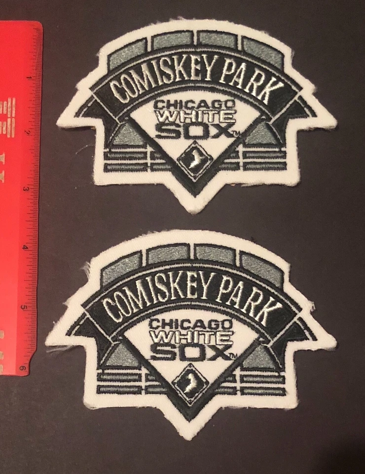 CHICAGO WHITE SOX SMALL MLB UNIFORM PATCH  LOT OF 2 NEW - Image 1 of 1