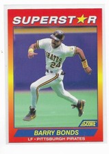 1988 - 1991 SCORE Pick-A-Player Alomar Boggs Bonds Clemens Glavine Griffey Sax +