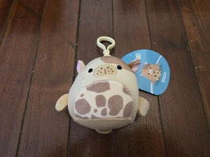 Squishmallow Cow Clip Bittie the Sea Cow 3.5 Inch Soft Spotted Plush New - Picture 1 of 3