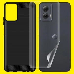Soft Screen Protector Carbon Fiber Case f Motorola Moto G Power 5G 2024 XT2415-1 - Picture 1 of 1