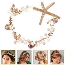  Starfish Headband Decorative Head-wear Hair Pearls Bride Headgear