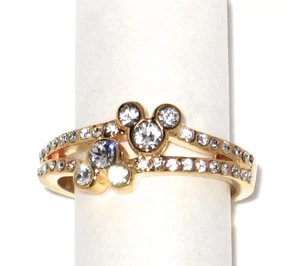2Ct Round Lab Created Diamond Mickey Mouse Wedding Ring 14k Yellow Gold Plated - Picture 1 of 6