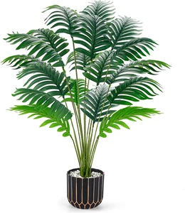 28" Gefälschte Palme Große Künstliche Topfpflanzen Indoor für Zuhause Veranda Terrasse Li - Bild 1 von 8