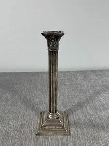 Candelabro Columna Plata Esterlina Georgiano por Gorham Grabado Neoclásico 3208 - Imagen 1 de 15