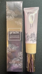 NIB Girlactik 2 in 1 Luminous Tint Foundation F4 Medium 1.35 oz Full Size - Picture 1 of 1