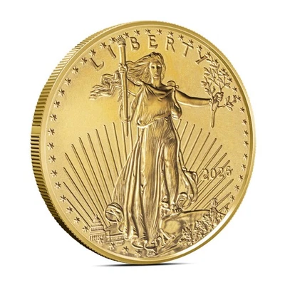 Moneda de oro American Eagle 2026 de preventa de 1/2 oz (BU) Foto 1 de 2