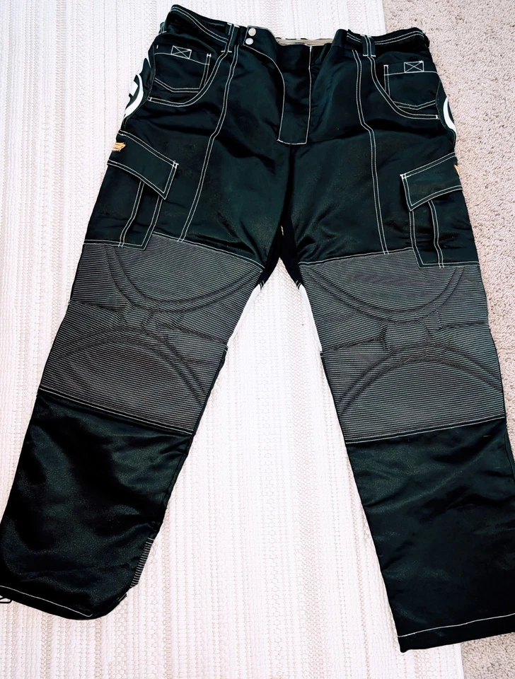Pantalones de equipo de paintball JT vintage para hombre talla 44 negro blanco ventilado cremallera acolchada Foto 1 de 4