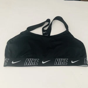 Neu mit Etikett Nike Swim Fusion Logo Damen kleiner Racerback-Bikini schwarz NESSD188-001 - Bild 1 von 3