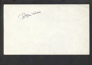 Don Weis - Signed Autograph Book Page - TV Director - Twilight Zone - Picture 1 of 1