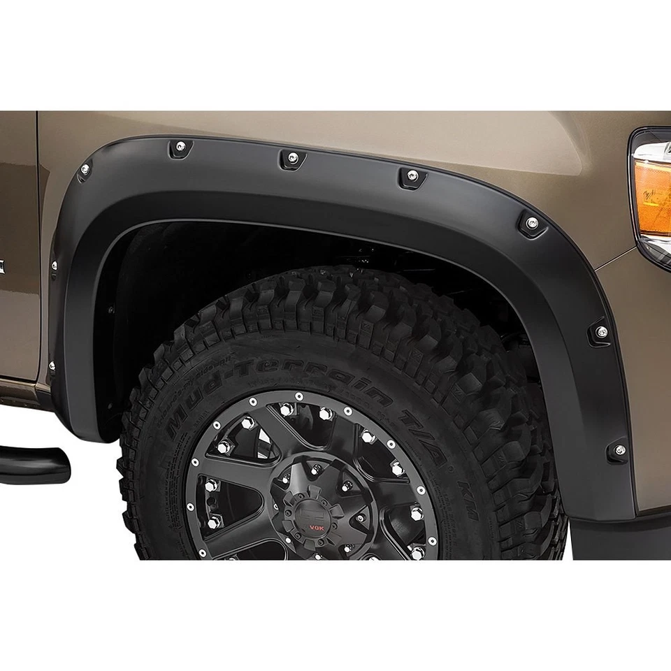 For GMC Canyon 15-20 Bushwacker Pocket Style Matte Black Front Fender Flares Foto 1 de 3