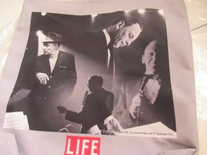 NEW Frank Sinatra Purse Bag satchel carry all 15x16" printed both sides Life WOW - Picture 1 of 4