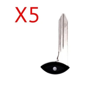 New Replacement VW CDJR 5 Pack Remote Fobik Smart Key Fob Emergency Blank Blade - Picture 1 of 1