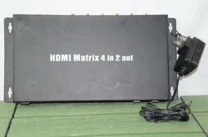 HDMI Matrix 4 Input 2 Output Switch Splitter - Picture 1 of 7