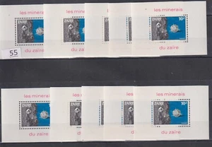 / 10X ZAIRE - MNH - MINERALS - DIAMOND - Picture 1 of 1