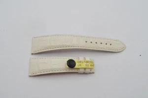 Chopard Vintage Leather Bracelet 21MM Buckle Clasp 16MM New White - Picture 1 of 2