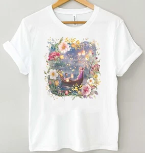 Vintage Disney Tangled Rapunzel Floral T-Shirt, Disney Princess Rapunzel Flynn - Picture 1 of 5