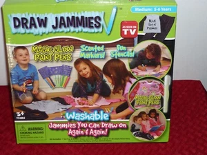 Draw Jammies AS SEEN ON TV Size Medium 5-6 Years New - Picture 1 of 4