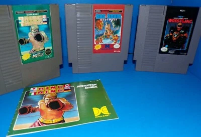 Nintendo NES Ring King, WCW World Championship & Tag Team Wrestling Bundle - Image 1 of 4