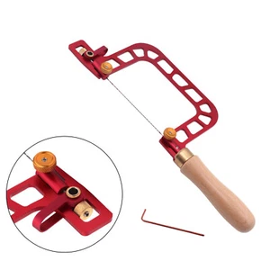 Aluminum Alloy Frame Fret Woodworking Coping Saw with Replacement Blades Set - Picture 1 of 16
