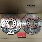 For Ford Mondeo Zetec Tdci 20 2007  2015 Grooved Front Brake Discs And Pads Set