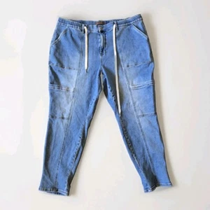 Judy Blue PLUS Jeans Jogginghose 24W Tapered Kordelzug EUC Elastisch Stretch Cargo - Bild 1 von 5