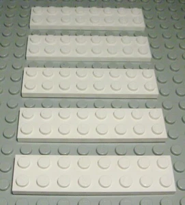 Lego Platte 2x8 Weiss 5 Stück (85) - Picture 1 of 1