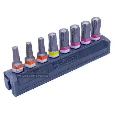 Würth 1/4 Zoll Bit Satz 8 Teile RW 20 30 40 ORSY Bitriegel Set ASSY 0614400011 - Bild 1 von 2