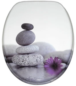 KLOBRILLE TOILETTENSITZ TOILETTENBRILLE WC BRILLE DECKEL SITZE ENERGY STONES - Bild 1 von 8