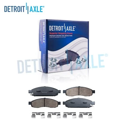 Front Ceramic Brake Pads w/clips for 2005 2006 Infiniti QX56 Nissan Armada Titan - Image 1 of 4