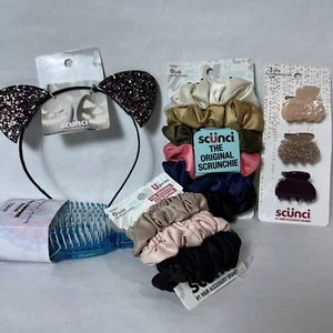 Hair Headbands BUNDLE Head Wraps Hairbands Barrettes Ties Brush Scunci 14 Pcs - Picture 1 of 7