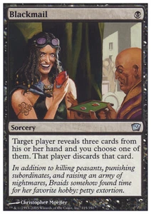 MTG BLACKMAIL FOIL ITALIAN EXC - RICATTO - 9TH - MAGIC - Bild 1 von 1