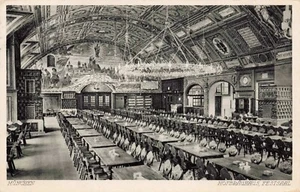 Munich Germany Beer Hall "Hofrauhaus Festsaal" Stamped & Posted Munich 1937 - Picture 1 of 2