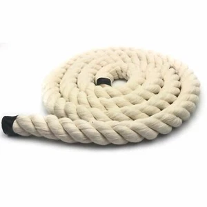 36mm Natural Cotton Rope x 40 Metres, 3 Strand Twisted Cord, Pure Cotton Rope - Bild 1 von 5
