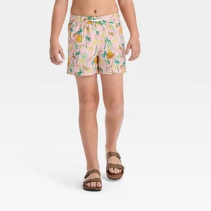 Boys' Palm Tree Swim Shorts - art class™ Pink M (8) - Picture 1 of 1